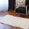 Homeroots 1.5 x 5 x 3 in. Hudson Faux Fur Rectangular Rug Off White 294254 - alternate 1